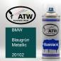 Preview: BMW, Blaugrün Metallic, 20102: 400ml Sprühdose, von ATW Autoteile West.